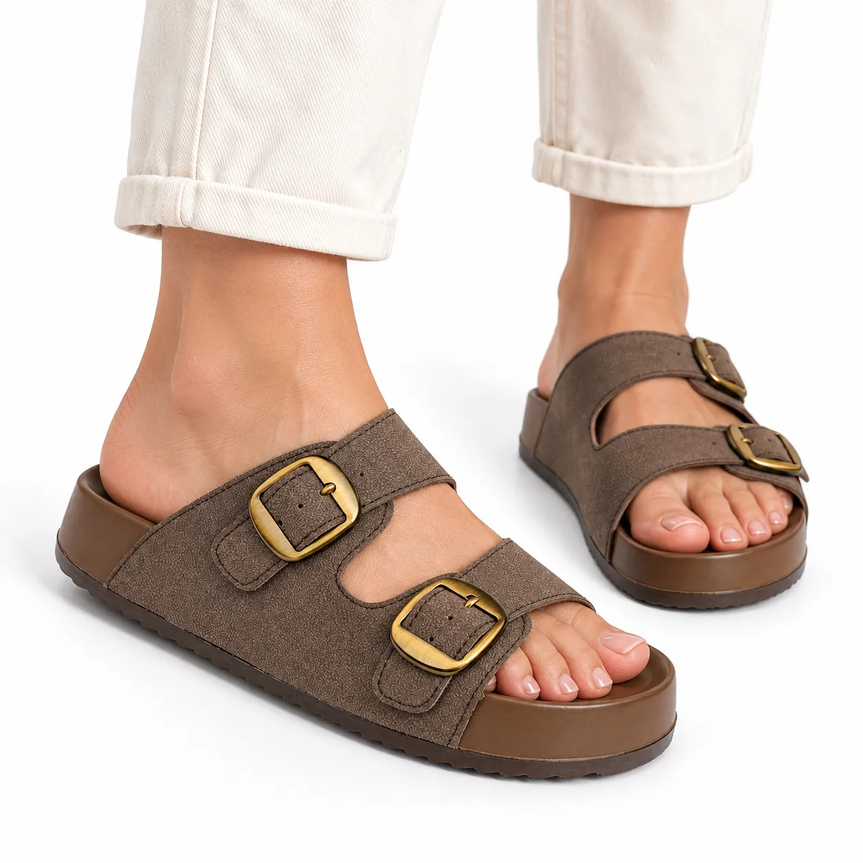 Sandale Compense pour femme 1005 marron